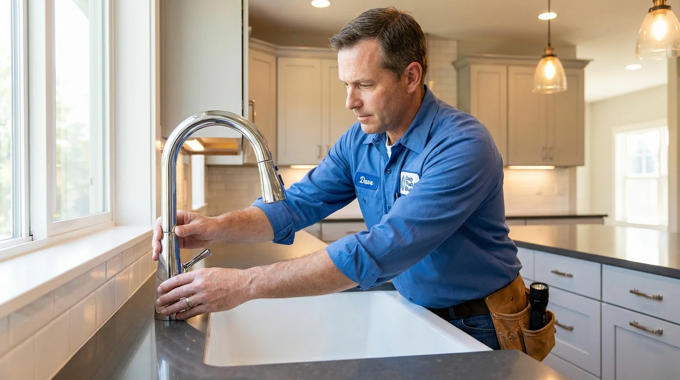 Kitchen faucet installation by Johns Plumbing LLC in Wilsonville